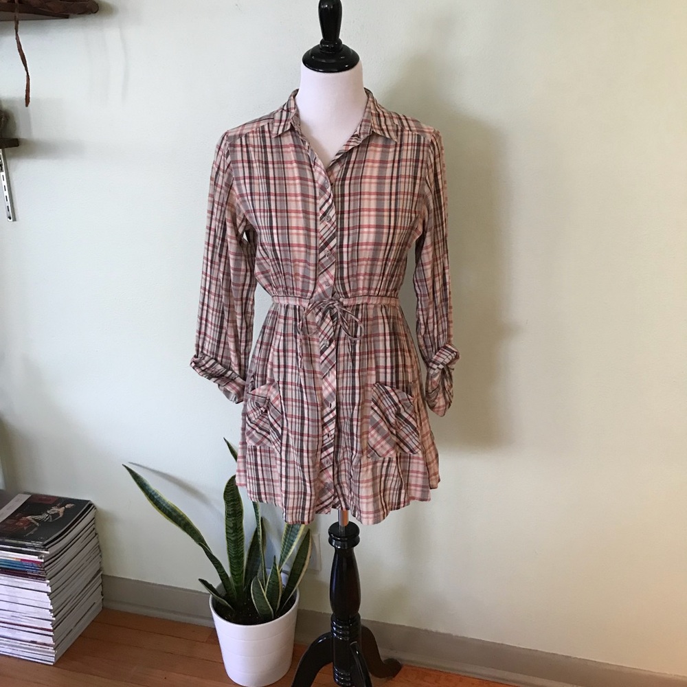 Topshop Plaid Dress